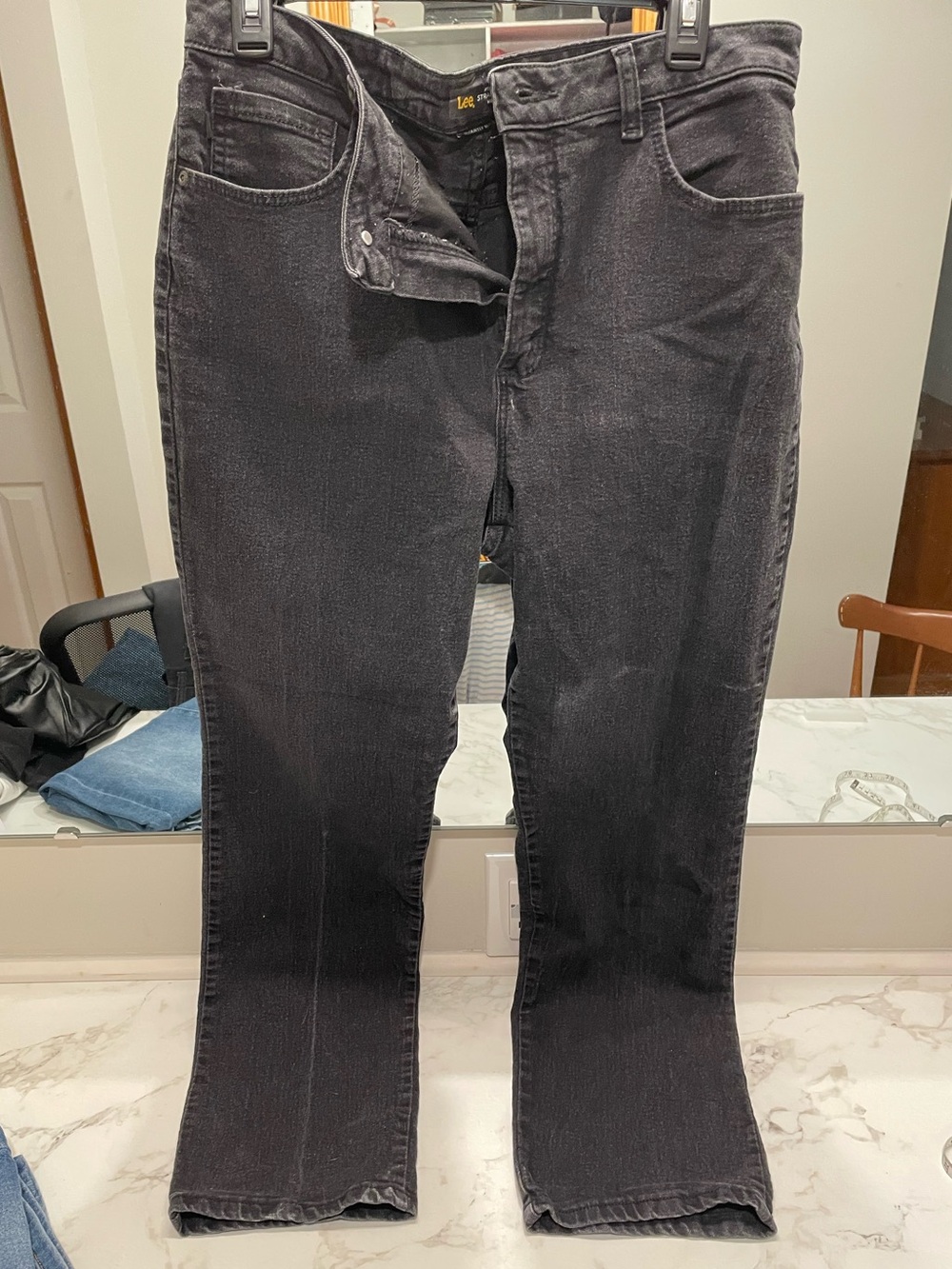 Lee Dark Black Bootcut Jeans